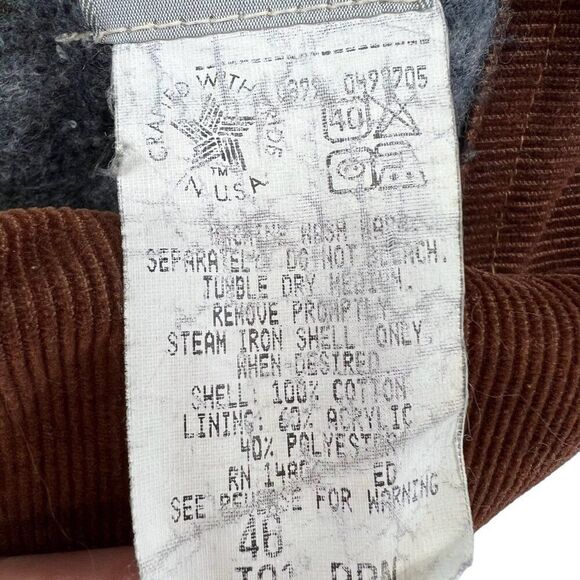 Vintage Carhartt J01 Distressed Detroit Blanket Lined Jacket USA Made Size 46 L - Picture 6 of 13